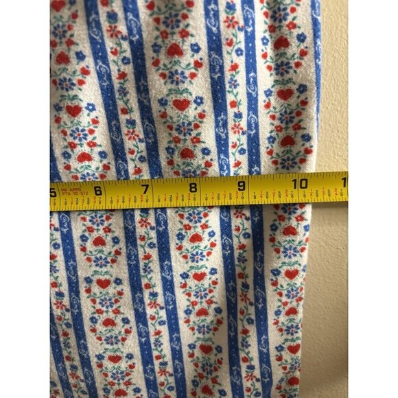 Lanz of Salzburg Womens Blue Flannel Tyrolean Pajama Pant Blue Large READ - Picture 6 of 10